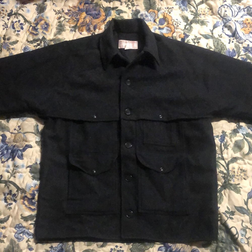 Filson double mackinaw charcoal size 46 extra long